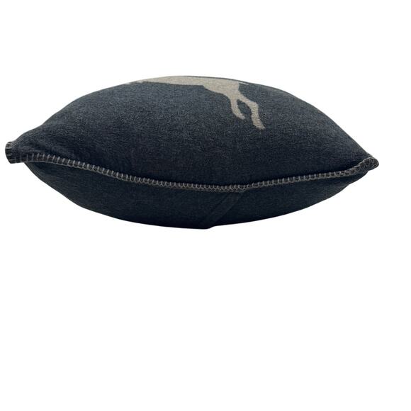 David Fussenegger Leaping Reindeer Stag Luxe Classic Decor Accent Pillow - Picture 5 of 9